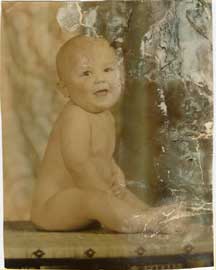 Faded Baby Photograph
